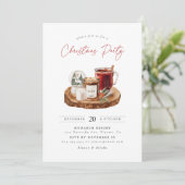 あたたかなクリスマスホリデーパーティーへの招待 招待状 (スタンド正面)
