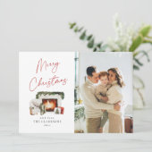 あたたかなクリスマスホリデー写真 シーズンカード (スタンド正面)