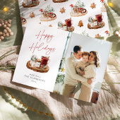 あたたかなクリスマスホリデー写真 シーズンカード