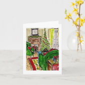 あたたかなクリスマス カード (黄色い花)