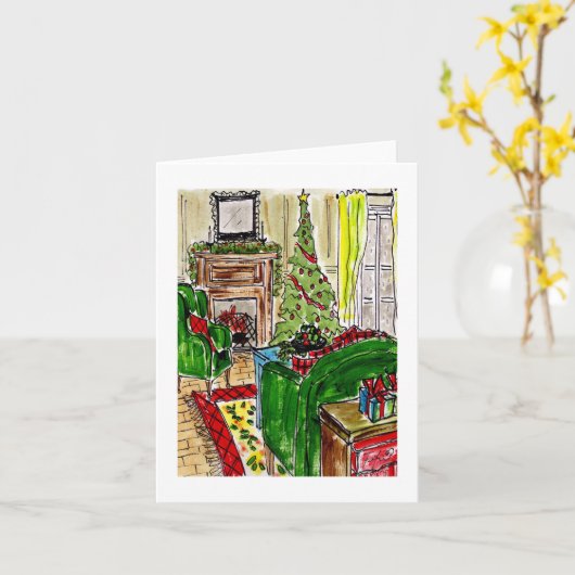 あたたかなクリスマス カード (黄色い花)