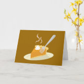 あたたかなパンプキンパイ カード (黄色い花)