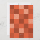 あたたかなビンテージの赤い格子模様　願いを込めて シーズンカード (裏面)