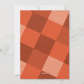 あたたかなビンテージ レッド プラッド フレーム 写真 シーズンカード (裏面)