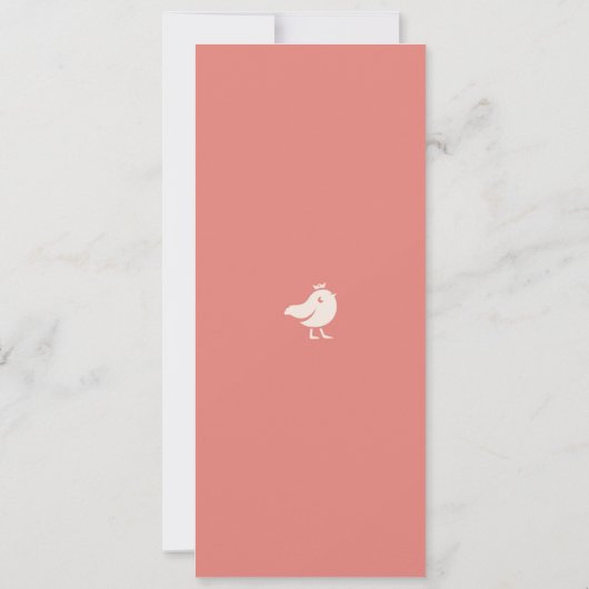 あたたかなピンクの鳥の歌 セーブザデート (裏面)