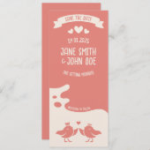 あたたかなピンクの鳥の歌 セーブザデート (正面/裏面)