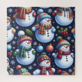 あたたかなフェスティブスノーマン ジグソーパズル