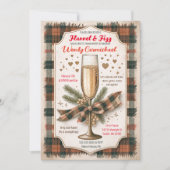 あたたかなフェスティブフリースとフィズのバチェロレッテパーティー 招待状 (正面)