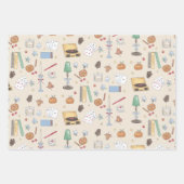 あたたかなムーディな秋の週末 ラッピングペーパーシート (正面2)