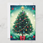 あたたかな冬のクリスマスカード – 楽しいクリスマスを! シーズンカード (裏面)