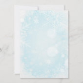 あたたかな冬のハウチューア ラウンベリーの花束 ブライダルシャワー 招待状 (裏面)