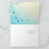 あたたかな冬の小屋の新年のグリーティングカード カード (内部)