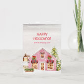 あたたかな冬の村の猫 シーズンカード (正面)