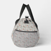 あたたかな冬の花柄パターン ダッフルバッグ (右)