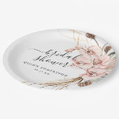 あたたかな冬の蘭 | 花のブライダルシャワー ペーパープレート (アングル)