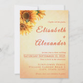 あたたかな喜びに満ちた　サンシャインウェディング　ご招待 招待状 (正面)