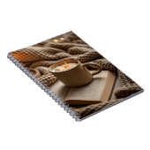 あたたかな夜のキャンドルと毛布 ノートブック (右側)