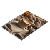 あたたかな夜のキャンドルと毛布 ノートブック (左側)