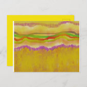 あたたかな太陽とコーンのアートデザイン抽象 ポストカード (正面/裏面)