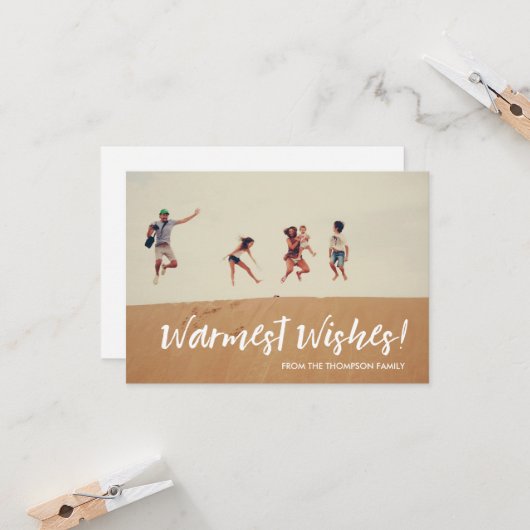 あたたかな愛と喜びに満ちたホリデーシーズン、そして家族の絆を祝う特別な瞬間 カード (正面/裏面インサイチュ)