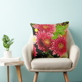 あたたかな明るいピンクの菊の花のクッション クッション (椅子)