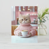 あたたかな猫カフェのひととき 招待状 (スタンド正面)