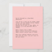 あたたかな猫カフェのひととき 招待状 (裏面)