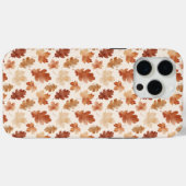あたたかな秋の落ち葉パターン Case-Mate iPhoneケース (裏面 (横))