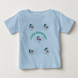 "あたたかな雪だるまの幼児用Tシャツ" ベビーTシャツ