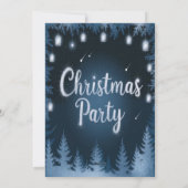 あたたかな雪のクリスマスパーティー招待状 シーズンカード (裏面)