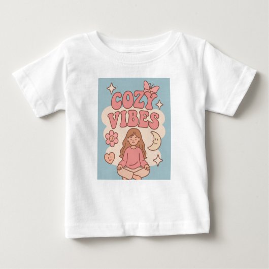 あたたかな雰囲気の女の子Tシャツ ベビーTシャツ (正面)