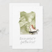 あたたかな願いとお祭りのハグ 水彩画 シーズンカード (正面/裏面)