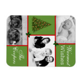 あたたかな願いとクリスマスの葉 マグネット (横)