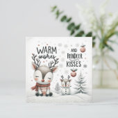 あたたかな願いとトナカイのキス グリーティングカード シーズンカード (スタンド正面)