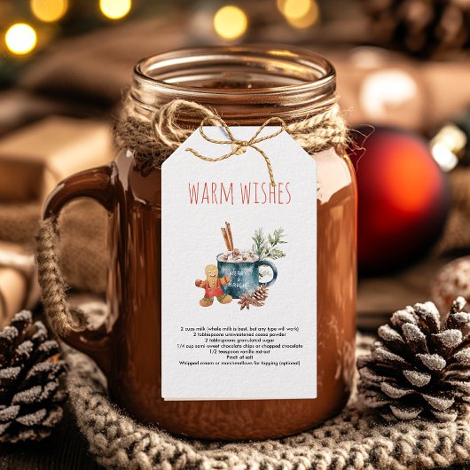あたたかな願い クリスマス | ホットチョコレートのレシピ ギフトタグ