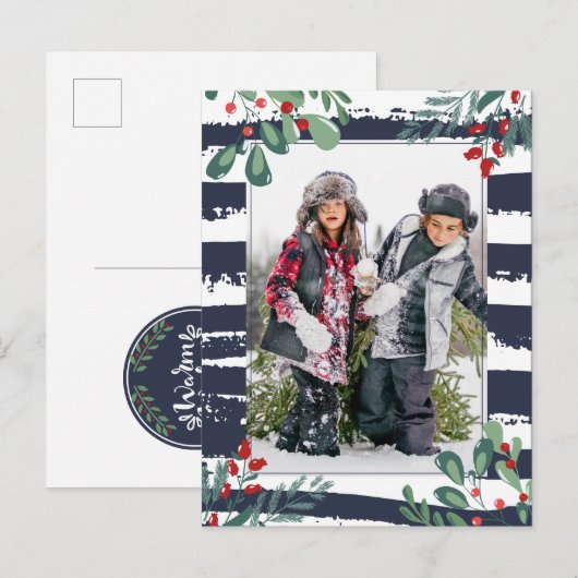 あたたかな願い | フォトホリデーカード シーズンポストカード (正面/裏面)