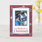 あたたかな願い　優雅な雪の結晶 カード (黄色い花)