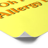 あっいや私の食物アレルギーが燃え上がってる! ポスター (角)