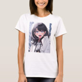 あっかんベーTシャツ｜寿司娘 GenerativeAI Tシャツ (正面)