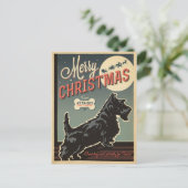 あったい男の子のメリークリスマス シーズンポストカード (スタンド正面)