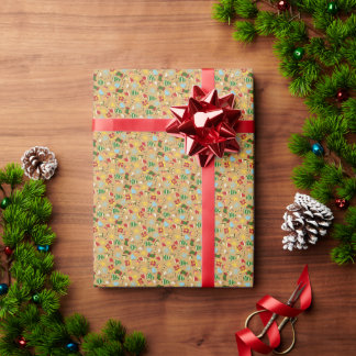 あったかいクリスマス包装紙 ラッピングペーパー