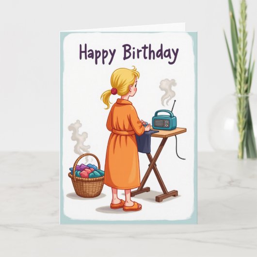 あったかいホームパーティー 誕生日カード カード (正面)