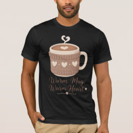 あったかいマグカップ あったかい心地 あたたかなニットコーヒーカップ Tシャツ