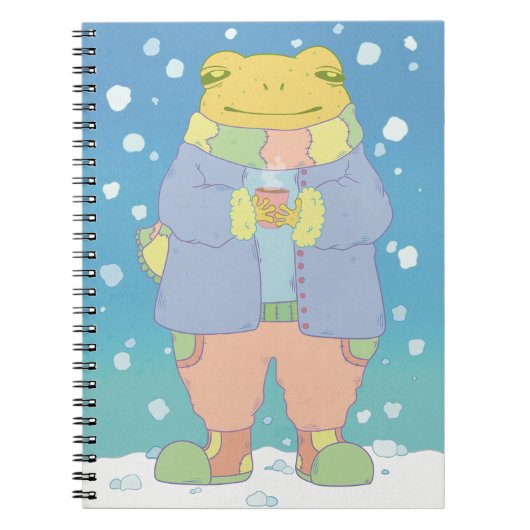 あったかい冬のカエル ノートブック (正面)