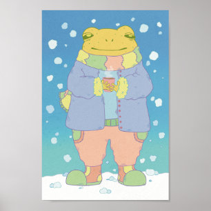 あったかい冬のカエル ポスター