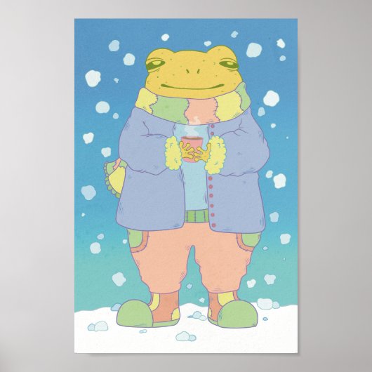 あったかい冬のカエル ポスター (正面)