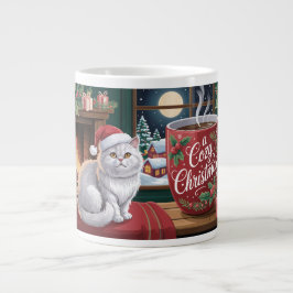 あったかい猫のクリスマス ジャンボコーヒーマグカップ
