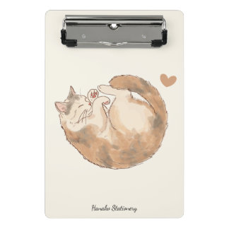 あったかい猫カフェ アニメミニクリップボード ミニクリップボード