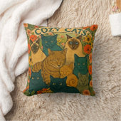 あったかい猫 クッション (ブランケット)