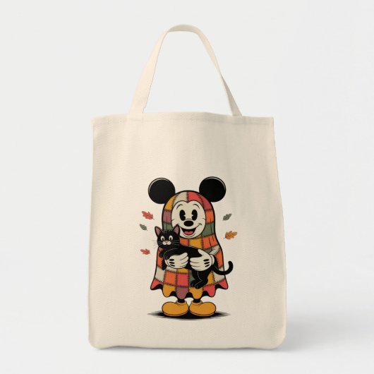 あったかい秋のネズミと猫 トートバッグ (正面)